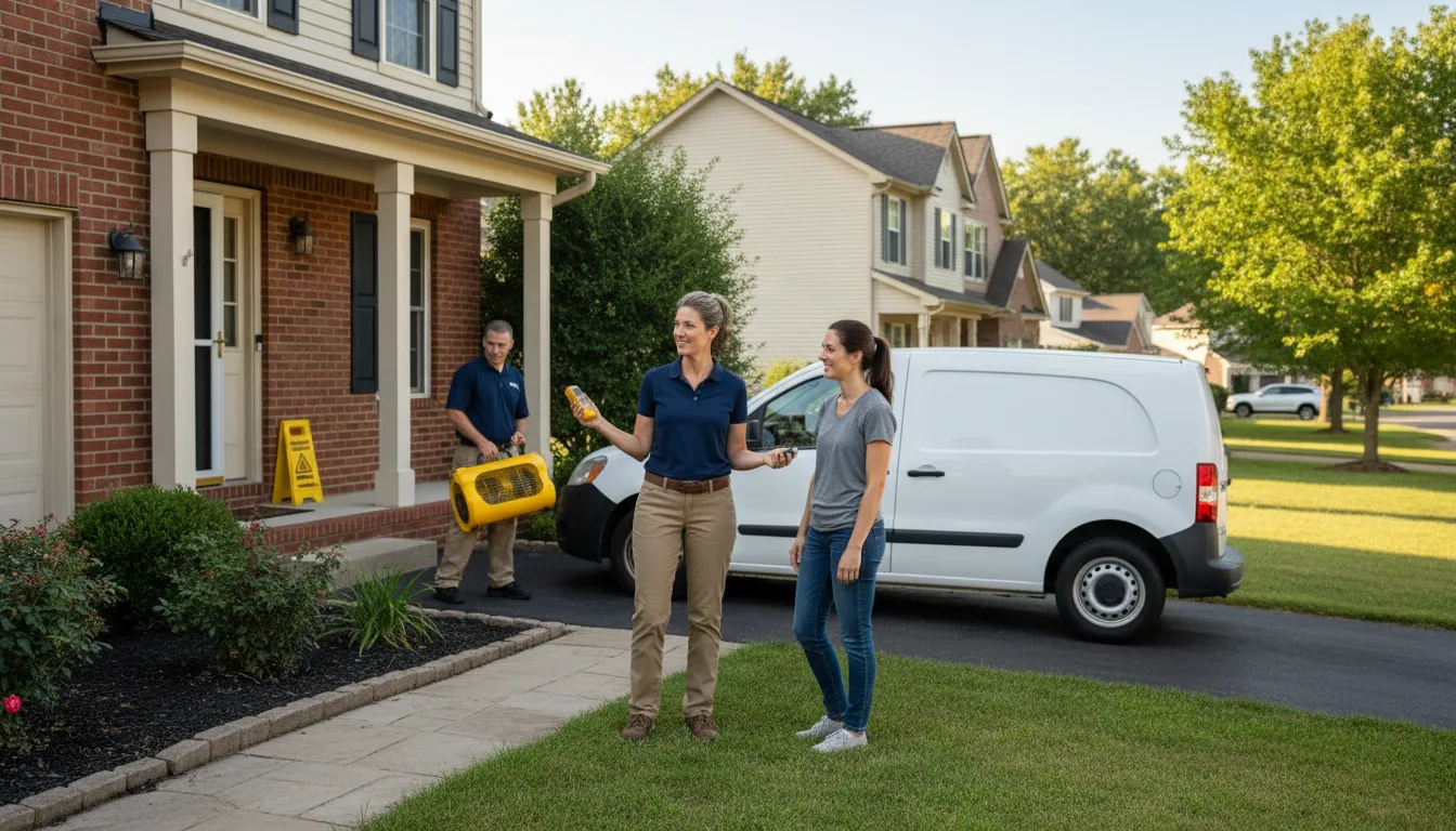 Residential water damage restoration in Cherryville, PA